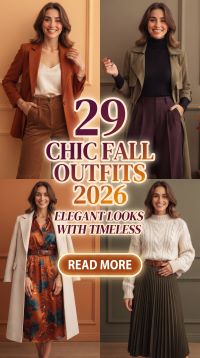 29 Chic Fall Outfits for Women 2026 – Elegant Looks with Timeless Italian Style