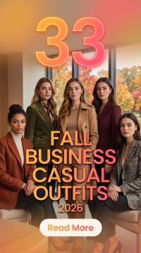 33 Fall Business Casual Outfits for Women 2026 – Office Style with Tailored Blazers, Trousers & Timeless Elegance