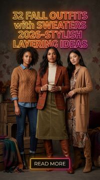 32 Fall Outfits with Sweaters 2026 – Cozy, Chic & Effortlessly Stylish Ideas for Every Autumn Day