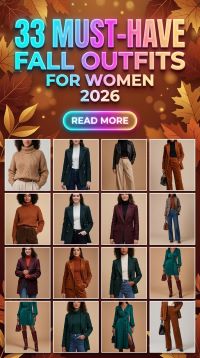32 Must-Have Fall Outfits for Women 2026 – Chic, Cozy & Timeless Autumn Looks You’ll Want to Wear All Season