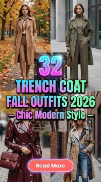 32 Trench Coat Fall Outfits 2026 – Chic Modern Style-Inspired Looks for Effortless Autumn Style