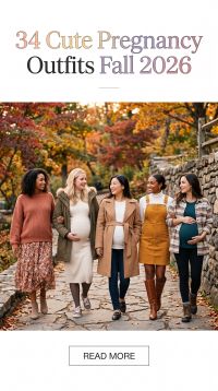 34 Cute Pregnancy Outfits for Fall 2026 – Cozy, Chic and Comfortable Maternity Outfit Ideas with Stylish Everyday Autumn Looks