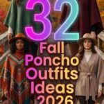 32 Fall Poncho Outfits 2026 – Effortlessly Stylish Ways to Wear Ponchos for Autumn Essentials Comfortable Looks All Season