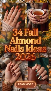 34 Fall Almond Nails 2026 – Chic, Cozy and Stylish Manicure Ideas with Rich Autumn and Trendy Nail Art for the Season