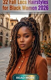 32 Fall Locs Hairstyles for Black Women 2026 – Stunning, Chic, Versatile Protective Styles and Gorgeous Fall Hair Inspiration