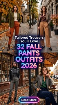 32 Fall Pants Outfits 2026 – Chic, Wearable Trouser Looks with Minimalist Layers & Timeless Style