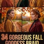 34 Gorgeous Fall Goddess Braid Hairstyles 2026 – Stunning, Chic and Versatile Protective Style Ideas with Curly Braids and Elegant Updos