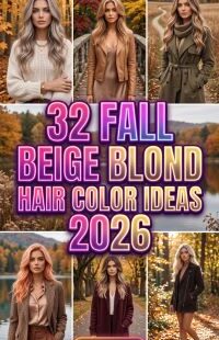 32 Fall Beige Blonde Hair Color Ideas 2026 – Soft, Expensive-Looking and Timeless Shades Champagne for a Gorgeous Autumn Look