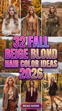32 Fall Beige Blonde Hair Color Ideas 2026 – Soft, Expensive-Looking and Timeless Shades Champagne for a Gorgeous Autumn Look