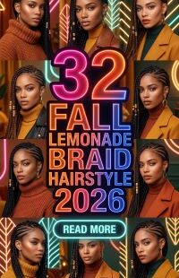 32 Fall Lemonade Braid Hairstyles 2026 – Gorgeous and Trendy Braided Looks with Sleek Parts, Curly Details and Stylish Protective Ideas to Inspire Your Next Hairstyle