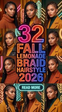32 Fall Lemonade Braid Hairstyles 2026 – Gorgeous and Trendy Braided Looks with Sleek Parts, Curly Details and Stylish Protective Ideas to Inspire Your Next Hairstyle