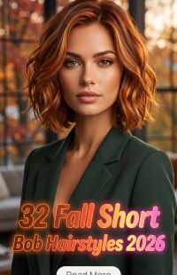 32 Fall Short Bob Hairstyles 2026 – Chic, Stylish and Timeless Short Bob Ideas with Sleek Layers and Trendy Bangs for a Fresh Autumn Look