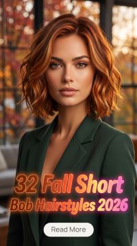 32 Fall Short Bob Hairstyles 2026 – Chic, Stylish and Timeless Short Bob Ideas with Sleek Layers and Trendy Bangs for a Fresh Autumn Look