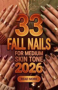 33 Fall Nails for Medium Skin Tone 2026 – Chic Manicure Ideas with Warm Browns, Burgundy and Trendy Autumn Designs to Try