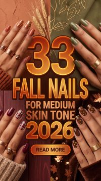 33 Fall Nails for Medium Skin Tone 2026 – Chic Manicure Ideas with Warm Browns, Burgundy and Trendy Autumn Designs to Try