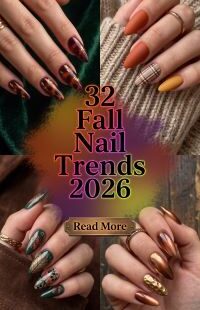 32 Fall Nail Trends 2026 – Chic Brown and Square Nail Designs with Cozy Autumn Colors and Stylish Manicure Ideas to Try This Season