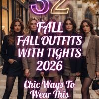 32 Fall Outfits with Tights 2026 – Chic Ways to Wear Skirts, Boots & Cozy Layers with Minimalist Style