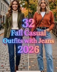 32 Fall Outfits with Jeans 2026 – Chic Stylish Denim Looks You'll Wear All Season