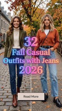 32 Fall Outfits with Jeans 2026 – Chic Stylish Denim Looks You'll Wear All Season