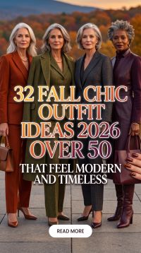 What to Wear in Fall 2026 Over 50 – 32 Chic, Modern Outfit Ideas with Timeless Elegance You'll Wear All Season