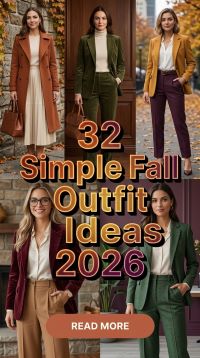 32 Simple Fall Outfit Ideas 2026 – Chic Modern Looks You'll Want to Wear All Season