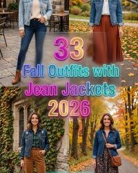 33 Fall Outfits with Jean Jackets 2026 – Stylish Ways to Wear Denim with Minimalist Layers & Effortless Autumn Fashion