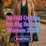 33 Fall Outfits for Big Busted Women 2026 – Flattering Style with Effortless Elegance