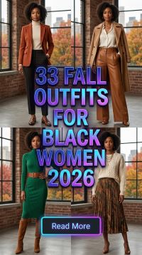 33 Fall Outfits for Black Women 2026 – Chic, Classy and Modern Looks for Effortless Autumn Style