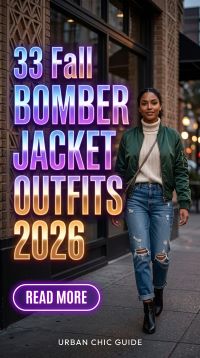 33 Fall Bomber Jacket Outfits 2026 – Chic Modern Style-Inspired Looks for Effortless Autumn Style