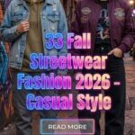 33 Fall Streetwear Fashion 2026 – Casual and Classy Outfit Ideas You’ll Want to Wear All Season Specially in Autumn