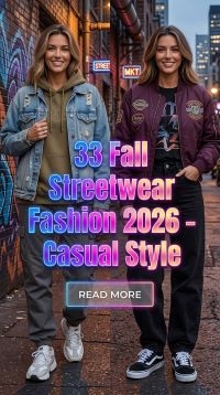 33 Fall Streetwear Fashion 2026 – Casual and Classy Outfit Ideas You’ll Want to Wear All Season Specially in Autumn