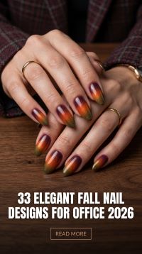 33 Fall Nail Designs for Office 2026 – Elegant, Chic and Professional Manicure Ideas with Neutral Tones, Tips and Sophisticated Autumn Colors