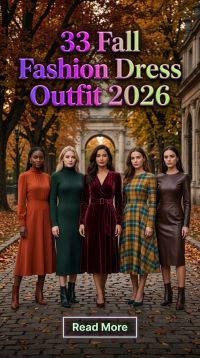 33 Fall Dress Outfits 2026 – Chic and Stylish Autumn Dress Ideas and Cozy Layers to Elevate Your Wardrobe All Season