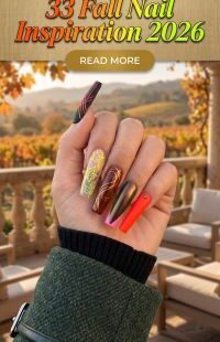 33 Fall Nail Inspiration 2026 – Chic Autumn Manicure Ideas with Elegant Designs and Cozy Seasonal Nail Art You'll Want to Copy