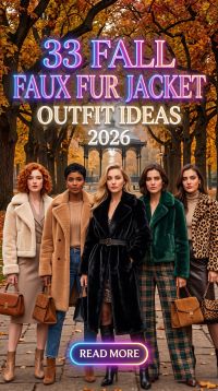 33 Fall Faux Fur Jacket Outfits 2026 – Chic, Cozy and Stylish Looks with Jeans, Boots, Dresses and Warm Layers to Wear All Winter