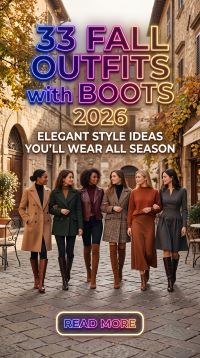 33 Fall Outfits with Boots 2026 – Chic Ways to Style Ankle Boots, Knee-High Boots & Cozy Layers All Season