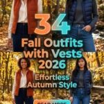 34 Fall Outfits with Vests 2026 – Trendy Layering Ideas with Knit Vests, Puffer Vests & Tailored Pieces You'll Want to Copy