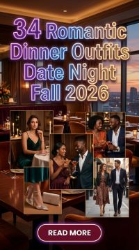 34 Romantic Dinner Outfits Date Night Fall 2026 – Elegant Looks You’ll Want to Recreate for Your Next Autumn Date