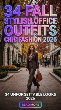 34 Fall Office Outfits for Women 2026 – Chic Workwear Ideas That Balance Professional Style, Modern Trends & Everyday Comfort