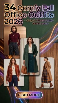 34 Comfy Fall Office Outfits 2026 – Polished Workwear Ideas for Women That Make Everyday Office Style Look Effortless and Sophisticated