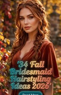 34 Fall Bridesmaid Hairstyles 2026 – Elegant and Romantic Hairstyling Ideas with Soft Waves and Beautiful Updos for Every Hair Length