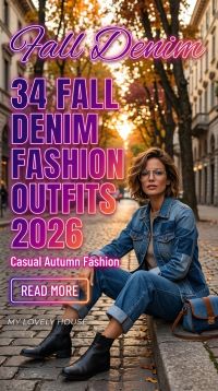34 Fall Denim Fashion Outfits 2026 – Chic Denim Looks You'll Wear All Season