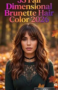33 Fall Dimensional Brunette Hair Color 2026 – Expensive-Looking Brunette Shades with Chocolate, Caramel and Warm Autumn Tones