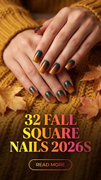 32 Fall Square Nails 2026: Chic, Trendy and Stylish Autumn Nail Designs to Try for a Gorgeous Seasonal Manicure