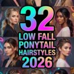 32 Low Fall Ponytail Hairstyles 2026: Easy Low Ponytail Hair Ideas to Beat the Heat in Style, Perfect for Everyday Looks, Casual Outfits and Autumn Hair Inspo