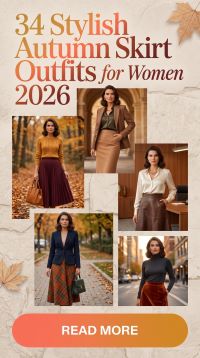 34 Trending Fall Skirt Outfits for Women 2026: Elegant Autumn Outfit Ideas with Sweaters, Boots, Jackets and Trendy Seasonal Looks You’ll Absolutely Love
