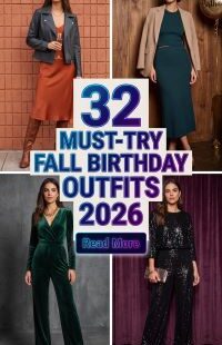 32 Cute Fall Birthday Outfits for Women 2026: Elegant Autumn Birthday Party Looks, Dresses and Gorgeous Fall Fashion Inspo You’ll Absolutely Love