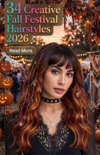 34 Creative Fall Festival Hairstyles 2026: Unique, Chic, Trendy & Gorgeous Hair Ideas for Women, Including Boho Braids and Statement Festival Looks Designed to Turn Heads