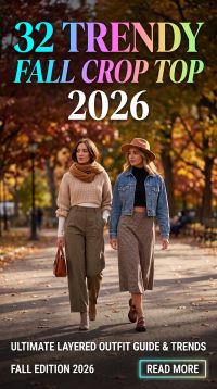 32 Cute Fall Crop Top Outfits You’ll Actually Love in 2026: Trendy, Chic & Stylish Autumn Outfit Ideas for a Fashionable Seasonal Look