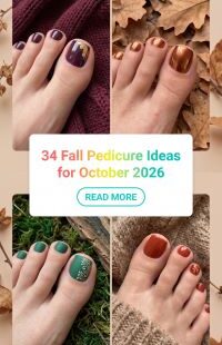 34 October Pedicure Ideas 2026: Trendy Fall Toe Nail Designs, Autumn Pedicure Colors, Gel Nails and Gorgeous Seasonal Nail Art to Kick Off the Fall Season